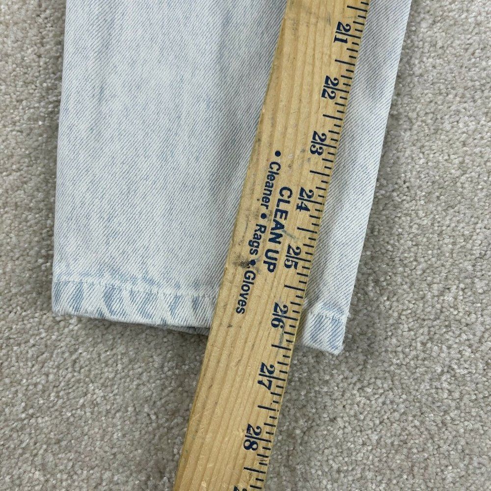 Vtg 80s Stefano Jeans Womens 8 Acid WashTapered Leg High Rise Zipper Cuff* - Picture 7 of 10